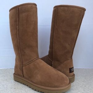 UGG Authentic Classic Tall Boots Chestnut Brown New size 5 Fits 6